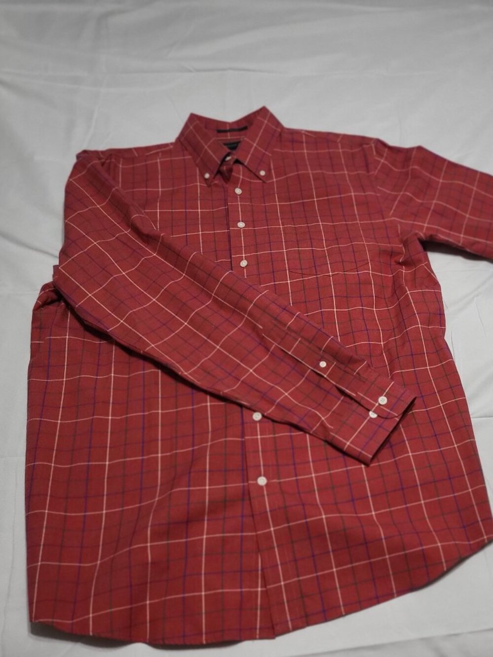 Lands’ End No Iron Twill Long Sleeve Shirt – Size Large Tall (LT)